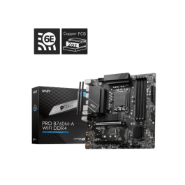 MSI 911-7D99-001 PRO B760M-A WiFi DDR4 Placa Base micro ATX para Intel LGA 1700 DDR4
