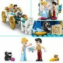 Lego 43275 Disney Princess El Castillo de Cenicienta y el Carruaje - Set Juego de Roles Infantil 6 Años