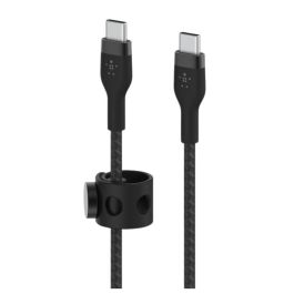 Belkin CAB011BT3MBK Cable USB-C a USB-C Trenzado Duradero 3 Metros Negro