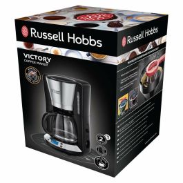 Russell Hobbs 24030-56 Cafetera de Filtro Programable Victory 1100W, Acero Brillante, Tecnología WhirlTech 24h