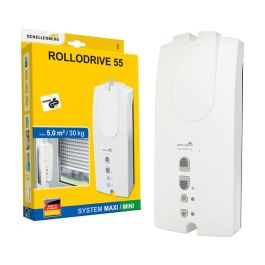 Schellenberg Enrollador rollodrive 55 22725 para persianas enrollables, detección de obstáculos, bajo consumo