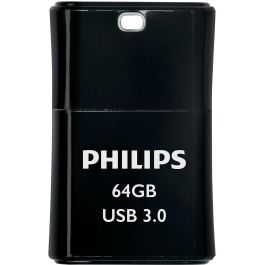 Philips Pico Edition Midnight Black USB 3.0 de 64 GB, color Negro