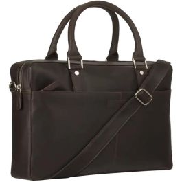 dbramante1928 Maletín ROSENBORG-16IN-HUNTER DARK para portátil de hasta 16" en cuero de grano entero, Unisex, Marrón