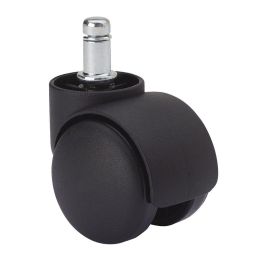 Ruedas Alex Rueda giratoria espiga y eje liso negra 50 kg 11x12 cm Ø5 cm