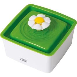 CAT IT Mini bebedero con flor - 1.5 L (50.7 fl oz) - Blanco y verde - Para gatos Precio: 31.58999998. SKU: B1E5A2MEGM