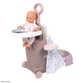 Smoby Trolley Baby Nurse 3 en 1 Maleta, Trona y Cuna para Muñecas hasta 42 cm. 62x25,5x25,5 cm
