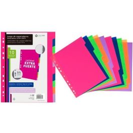 Carchivo Separadores 10 Posiciones A4 PP Extra Fuerte Fashion Colores Precio: 3.50000002. SKU: BIX49051099