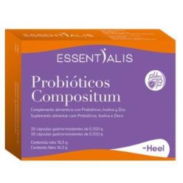 Essentialis Probióticos Compositum 25 Cepas con Inulina y Zinc para Microbiota Intestinal y Sistema Inmune 30 Cápsulas Veganas Sin Gluten Lactosa Precio: 10.9499995. SKU: B1FLYZYE5J