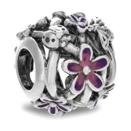 Abalorio Mujer Pandora OPENWORK PURPLE DAISY Plateado Morado Abalorio Mujer Pandora OPENWORK PURPLE DAISY Plateado Morado