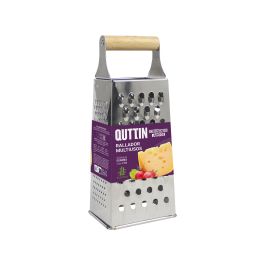 Qutti Rallador Multiusos con Asa de Bambú de 21.5 cm (24 Unidades)
