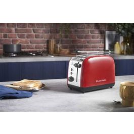 Tostadora Colour Plus 2 Ranuras Cortas Rojo RUSSELL HOBBS 26554-56