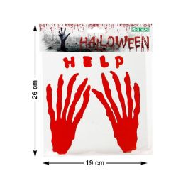 Pegatina Manos Ensangrentadas Rojas 26x19 cm Halloween - Decoración de Terror para Puertas y Paredes Precio: 0.69000008. SKU: B1CQWSLZJW
