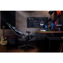 Razer Enki Silla para videojuegos de PC, Asiento acolchado, Negro/Azul, Respaldo ajustable, Reposabrazos 4D - RZ38-03720100-R3G1
