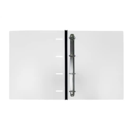 Liderpapel Carpeta 4 Anillas Redondas 25 mm Polipropileno DIN A4 Ultra Compacta Lomo Extensible 4 cm Translucida