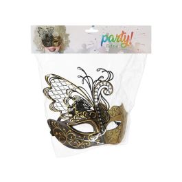 Antifaz Venecia Negro Dorado Mujer Adulto para Fiestas de Gala y Eventos de Disfraces Elegantes