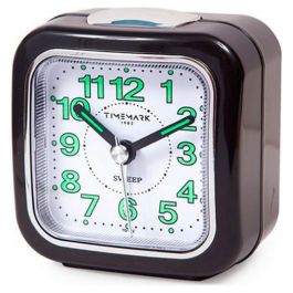 Reloj-Despertador Analógico Timemark Negro Silencioso con sonido Modo noche (7.5 x 8 x 4.5 cm) Precio: 7.69000012. SKU: B1AS9T4BBZ