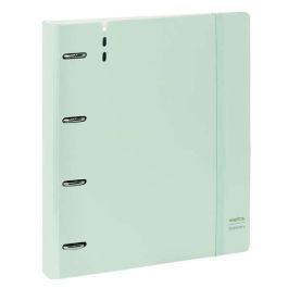 Carpeta Con Recambio Safta Din A4 Cuadro 5 mm Polipropileno Foam 4 Anillas 35 mm Verde Claro Carpeta Con Recambio Safta Din A4 Cuadro 5 mm Polipropileno Foam 4 Anillas 35 mm Verde Claro