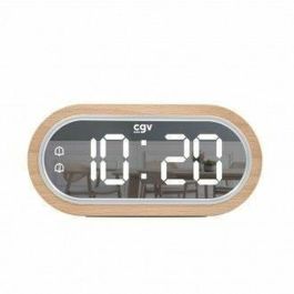 CGV CGV3322101306803 Reloj despertador ACUNA - 13068 con estructura de madera maciza