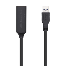 Aisens Cable Extensión USB 3.0 Tipo A Macho a Hembra 15m, Amplificador, 5Gbit/s, Negro Precio: 45.50000026. SKU: B1A35B7Y3G