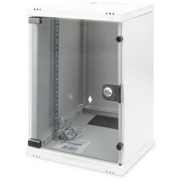 Digitus Armario Mural Compacto 9HE 254mm (10") con Puerta de Cristal, Acero, IP20, Gris - 312x300mm Precio: 106.69000034. SKU: S7819077