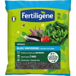 Fertiligene FBLEUBIO6 Abono Universal Azul 6 kg - Para Floración y Cosechas Abundantes, Nutrición 3 Meses, Cubre 240m²