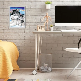 Ravensburger 25829 Kit de Pintura por Números Besos de Husky 18 x 24 cm, a partir de 7 años