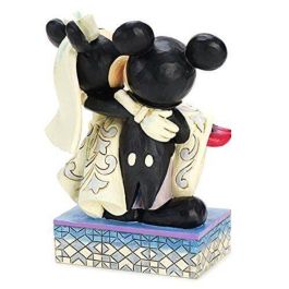 Enesco Figura Disney Mickey & Minnie de Resina de Piedra, 16 cm