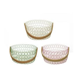 Decoris Cesta metálica con asa 20x10 cm colores surtidos Precio: 7.49999987. SKU: S7904427
