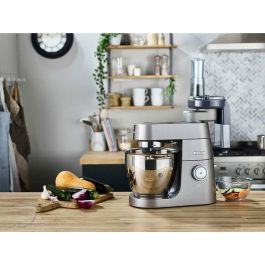 Kenwood Cortadora de Alimentos AT340 de Metal con 7 Discos de Acero Inoxidable para Rallar, Picar y Juliana