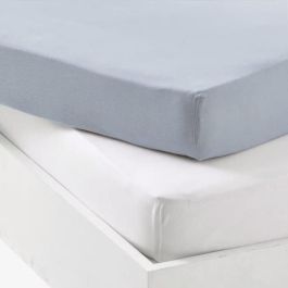 P'Tit Dodo PTI3700948342497 Juego de 2 Sábanas Bajeras Jersey 70x140 cm Blanco / Azul Claro P'Tit Dodo PTI3700948342497 Juego de 2 Sábanas Bajeras Jersey 70x140 cm Blanco / Azul Claro