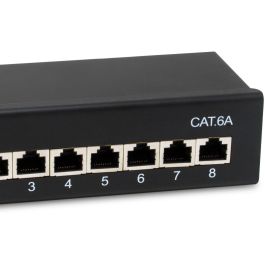EQUIP 326621 Patchpanel 8x RJ45 Cat6A FTP Negro para 10 Gigabit Ethernet