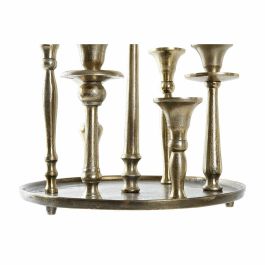 Candelabro Moderno DKD Home Decor Dorado Plateado 29 x 30 x 29 cm (2 Unidades)