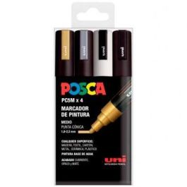 POSCA Marcador PC-5M-4C No Permanente 1.8 mm-2.5 mm Colores Surtidos - Estuche 4U Precio: 10.89999944. SKU: S8418996