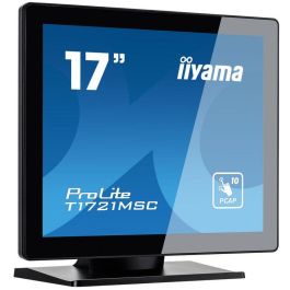 IIYAMA T1721MSC-B2 Monitor Táctil 17" SXGA LED, Multi-Touch 10 puntos, HDMI+VGA, 5ms, Negro