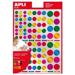 Gomets Apli Metalizados Bolsa 6H Permanentes Circulos Multicolor 7 Col.Surt. 624 Uds. (13529) 10 unidades Precio: 32.58999964. SKU: B18Y2L6A63