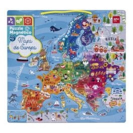 Apli Kids 19246 Puzzle Magnético Mapa de Europa para Aprender Países, Ríos, Montañas, Monumentos. Idioma Español +5 años Precio: 21.49999995. SKU: B15ET366CL