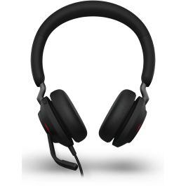 Jabra Evolve2 40 SE USB C/A UC Stereo Auriculares Alámbricos para Llamadas y Música, Color Negro