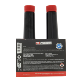 Facom Kit de Inspección Técnica Diésel: Limpiador Inyección y Tratamiento Antihumo para Motor, Reduce Emisiones - 2x300ml + Cánula