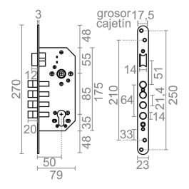 Cerradura Micel 85 mm