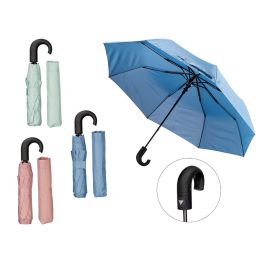 Paraguas Plegable Curvo Automático Arte Regal - 58 cm, 8 Varillas, Colores Surtidos (16 Unidades) Precio: 94.50000054. SKU: B1FBSMPS56