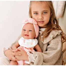 Muñecas Arias Muñeca Zoe 42 cm Rosa c/Cambiador y Babero (Cuerpo Vinyl, Sexo Niña)