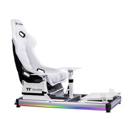 Thermaltake GF500 Flight Simulator Cockpit Snow Cabina de vuelo Blanca Aluminio GSC-F50-CPASWH-01