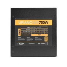 NOX Urano VX Bronze Edition Fuente de Alimentación PC ATX 750W 80 PLUS Bronze con Ventilador 140mm PWM y Cables Planos NOX Urano VX Bronze Edition Fuente de Alimentación PC ATX 750W 80 PLUS Bronze con Ventilador 140mm PWM y Cables Planos