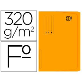 Gio Subcarpeta Con Bolsa Y Solapa Amarillo Intenso Cartulina Folio 320 gr -25U-