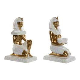 Figura Oriental DKD Home Decor Blanco Dorado 17 x 25 x 12.5 cm (2 Unidades) Precio: 53.49999996. SKU: B17PS984KD