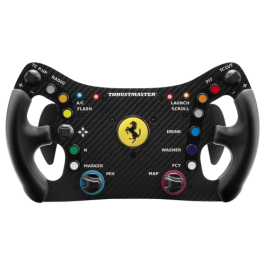 Thrustmaster THR3362934003395 Volante Ferrari 488 GT3 Wheel Add-On Negro y Rojo