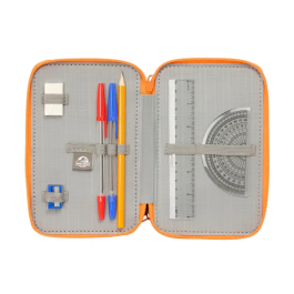 Safta Plumier Escolar Triple 37 Piezas Jurassic World 195x125x55 mm