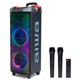 Aiwa KBTUS-608 Altavoz Trolley 80W RMS con Iluminación RGB-LED, Bluetooth, USB/Micro-SD y 2 Micrófonos Inalámbricos Precio: 264.88999955. SKU: S6503795