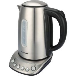 Hervidor - BRANDT - BO1202B - 1,7 L - 5 temperaturas + mantener caliente - Acero inoxidable y negro Precio: 70.95000044. SKU: B17EX6WP7G
