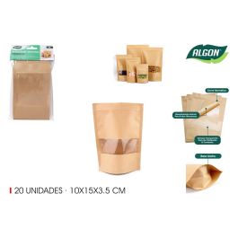 Bolsas Kraft reutilizables para alimentos, 20 unidades - Algon (36 Unidades) Precio: 35.95000024. SKU: B1J8W6T3QH